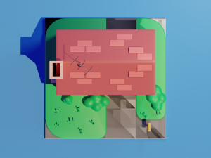 Stylized House 3D Model