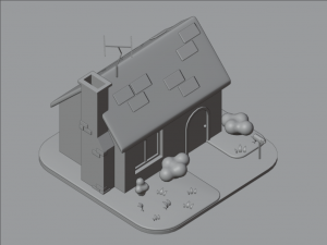 Stylized House 3D Model