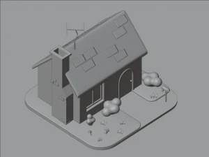 Stylized House 3D Model
