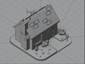 Stylized House 3D Model