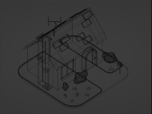 Stylized House 3D Model
