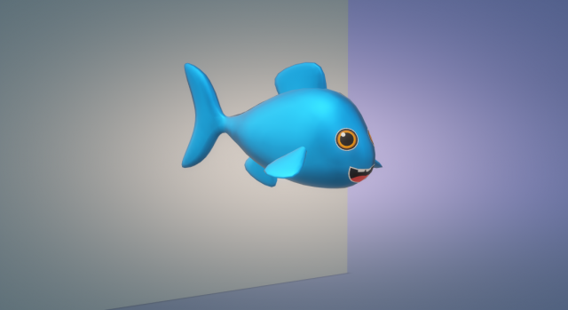 Fish 3D Модель .c4d .max .obj .3ds .fbx .stl .blend 