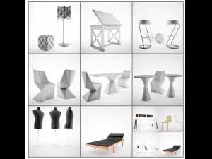 SHAJLONG SEAT KOLTUK 3D Model