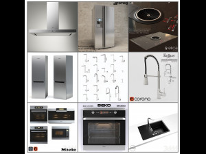 Buzdolab frn refrigerator bakery 3D Model