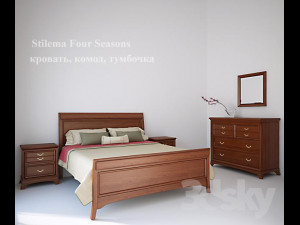 Yatak yatakodas bed beroom Model 3D