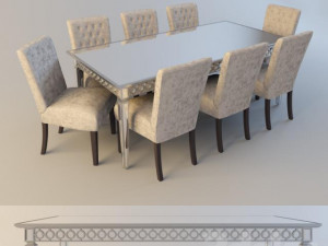 Masa sandalye table 3Dモデル