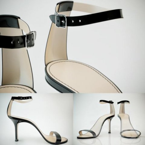 Ayna mirror shoes Modelo 3D .c4d .max .obj .3ds .fbx .stl .blend