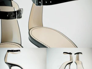 зеркальные туфли Ayna 3D Модель