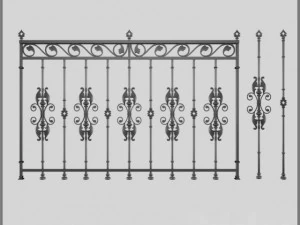 Ferforje wrought iron 3D Model