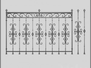 Ferforje wrought iron 3D Model