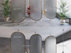 Door glass kap 3D Model