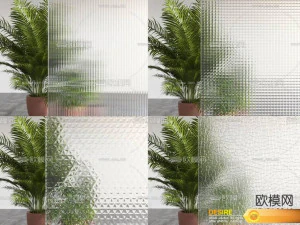 Door glass kap 3D Model