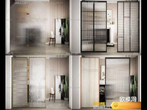 Door glass kap Model 3D