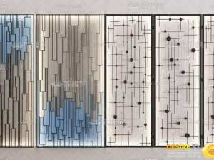 Door glass kap Model 3D