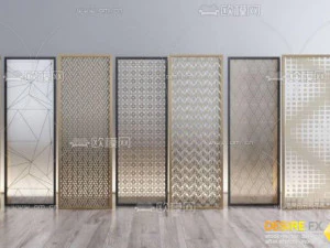 Door glass kap 3D Model