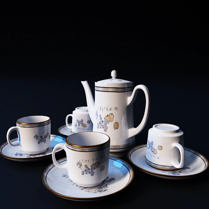 Fincan bardak cup 3D Model .c4d .max .obj .3ds .fbx .stl .blend 
