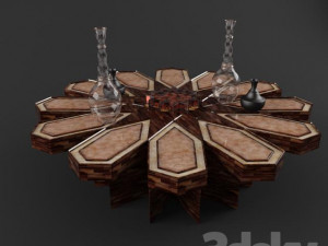 Decoration dekorasyon Coffetable 3D Model