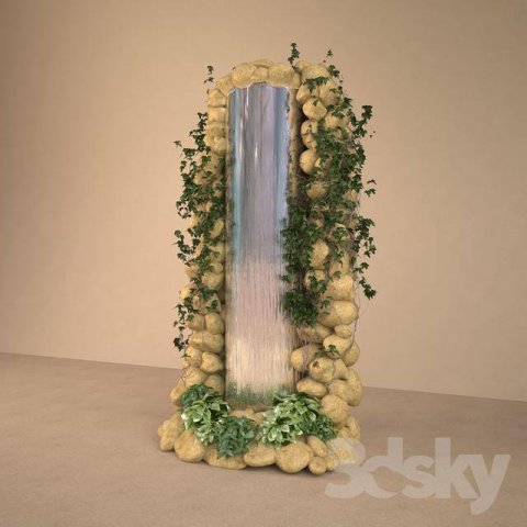 Decoration dekorasyon water 3D Model .c4d .max .obj .3ds .fbx .stl .blend 