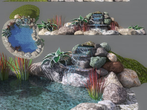 Decoration dekorasyon water 3D Model
