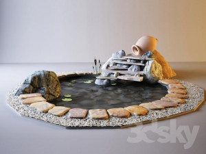 Decoration dekorasyon water 3D Model