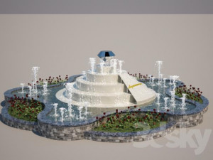 Decoration dekorasyon water 3D Model