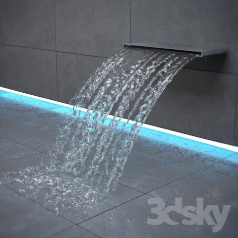 Decoration dekorasyon panel water Modelo 3D .c4d .max .obj .3ds .fbx .stl .blend 
