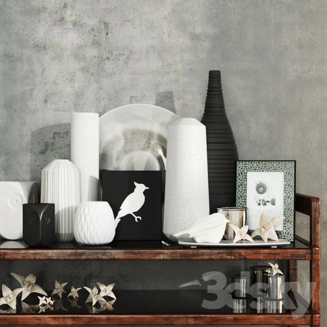 Decoration dekorasyon vase vazo 3D Model .c4d .max .obj .3ds .fbx .stl .blend 