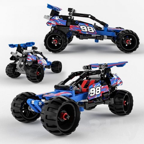 Racercar Modelo 3D .c4d .max .obj .3ds .fbx .stl .blend 