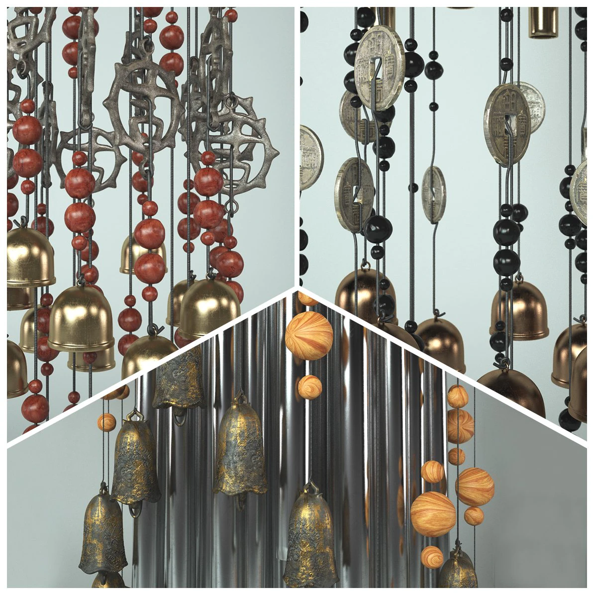 Chandelier 3D Model .c4d .max .obj .3ds .fbx .stl .blend 