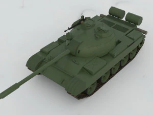 T-55A Soviet Tank 3D Model