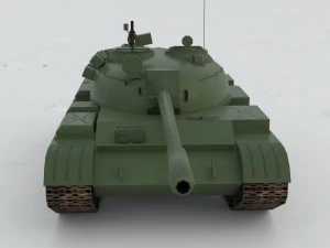 T-55A Soviet Tank 3D Model