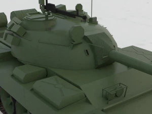 T-55A Soviet Tank 3D Model