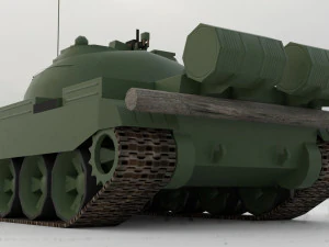 T-55A Soviet Tank 3D Model