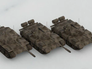 T-55A Soviet Tank 3D Model
