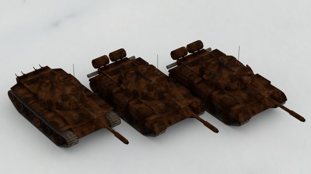 T-55A Soviet Tank Modelo 3D In Tanque 3DExport