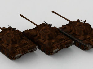 T-55A Soviet Tank 3D Model