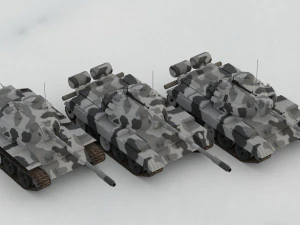 T-55A Soviet Tank 3D Model