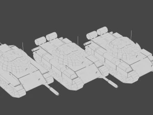 T-55A Soviet Tank 3D Model