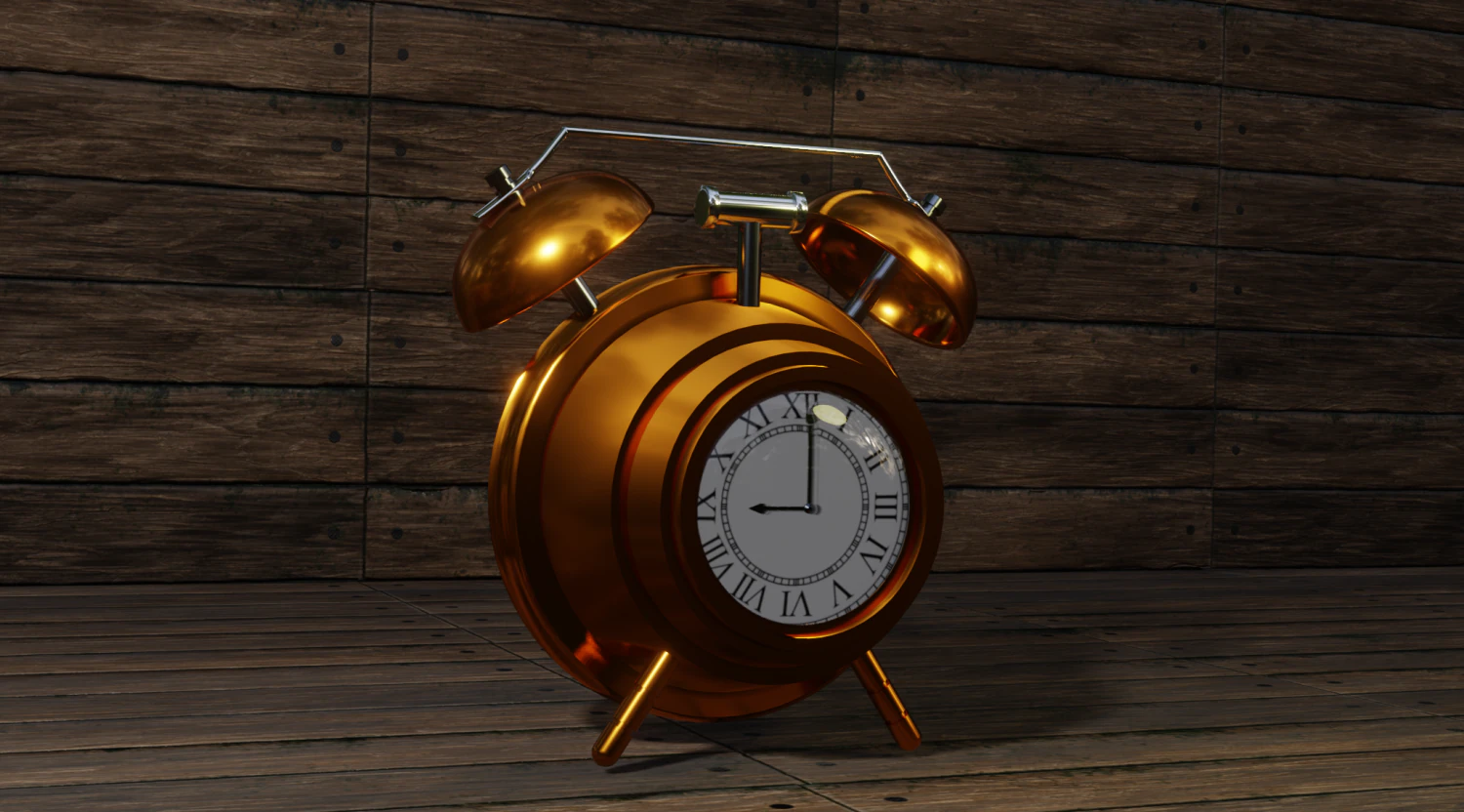 Clock 3D Model .c4d .max .obj .3ds .fbx .stl .blend 