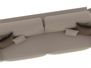 Sofa KING chenille IQ Modèle 3D