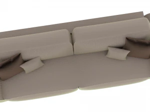 Sofa KING chenille IQ 3D Model