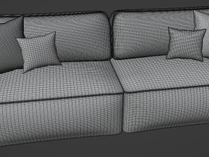 Sofa KING chenille IQ Modèle 3D
