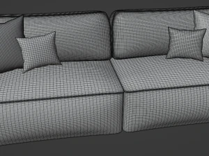 Sofa KING chenille IQ 3D Model