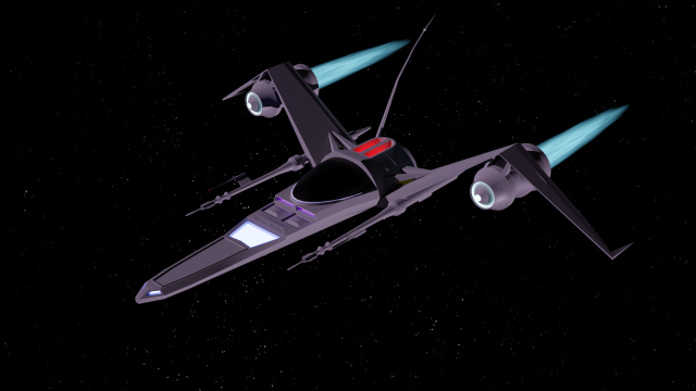 Spaceship 3D-Modell .c4d .max .obj .3ds .fbx .stl .blend 