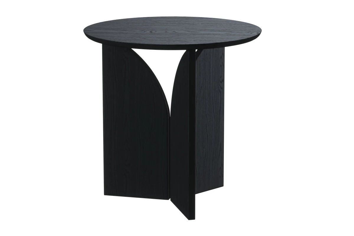 ETHNICRAFT FIN BLACK SIDE TABLE 3D Model .c4d .max .obj .3ds .fbx .stl .blend 