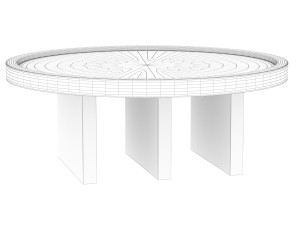 Table Contemporary Side Table in Wood by Lucas Faber Modelo 3D