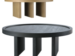 Table Contemporary Side Table in Wood by Lucas Faber Modelo 3D