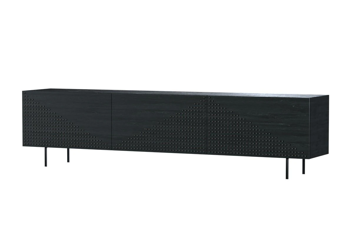 Sideboard in Black Oak by Larissa Batista 3D Model .c4d .max .obj .3ds .fbx .stl .blend 