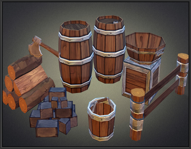 Low-poly assets Modèle 3D .c4d .max .obj .3ds .fbx .stl .blend 