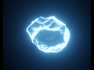 Bioluminescent rocks Model 3D